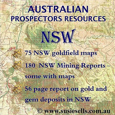 $11.99 • Buy NSW Prospecting Maps And Reports. Gold And Gem Fossicking. Data CD