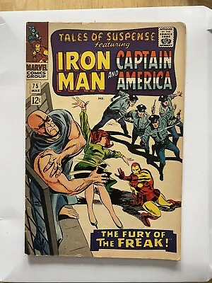 Tales Of Suspense 75 (1966)- Iron Man- Captain America- Intro Batroc • $20