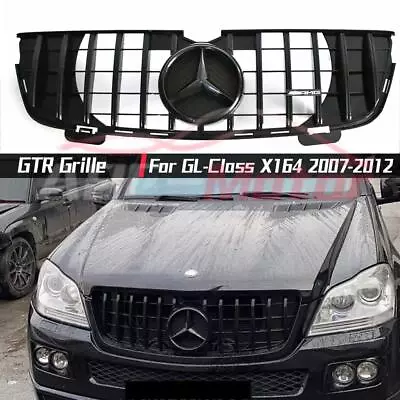 Black GTR Style Grille For Mercedes Benz GL-Class X164 2007-12 GL320 GL350 GL450 • $198