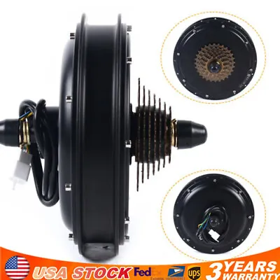 For Electric Bicycle E-bike Rear Wheel & Parts 48V 1500W Hub Motor • $146.30