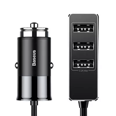 Baseus Multi USB Port (4) 5.5A Quick Charging Car Charger W/ Long Cord • $16.99