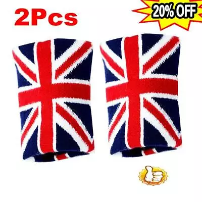 £3.08 • Buy 2x ENGLAND UNION JACK SPORTS SWEATBAND WRISTBANDS CYCLING SWEAT BANDS