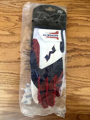 Miken Batting Glove Red/White/Blue 2XL • $29.99