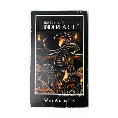 Metagaming MicroGames MicroGame #18 - The Lords Of Underearth Bag VG • $80
