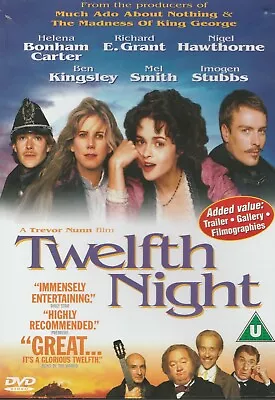 TWELFTH NIGHT DVD 1996 Helena Bonham Carter/Ben Kingsley/Imogen Stubbs  • £5