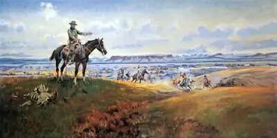 Charles Russell C. M. Russell And His Friends Open Edition 48x24 • $83.99