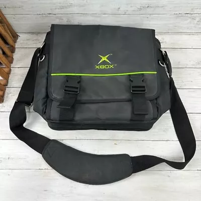 Original Official Microsoft Xbox Console Carrying Case Messenger Travel Bag RARE • $29.99