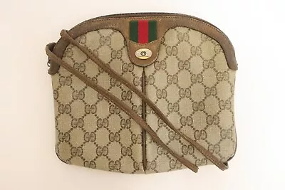 Authentic Vintage Gucci Pvc Sherry Line Shoulder Messenger Bag Crossbody #26987 • $109