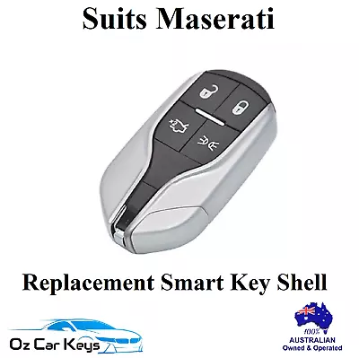 Suits Maserati Quattroporte Ghibli Smart Remote Key Shell Case Cover 2012 - 2019 • $38.22