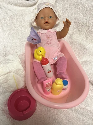 £19.99 • Buy Vintage Zapf Creation Baby Born Doll Plus Accessories
