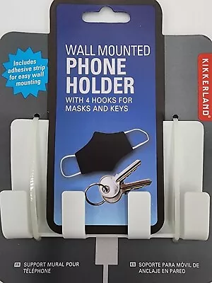 $8 • Buy 2  X Holder Wall Mounted Mobile Phone Charging Organizer W/ Hooks