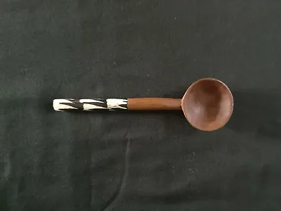 Beautiful Hand Carved 16 Cm Long Wooden Spoon Olive Wood Kenya • £3