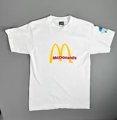 Vintage McDonald’s Size Medium Logo Graphic Shirt White LPGA Classic Best Tag • $19.49