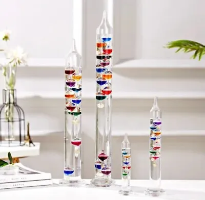 Galileo Thermometer Floating Spheres Multi Colour 37cm Tall *free Postage  • £24.99