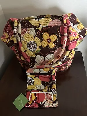 Rare Vera Bradley Angle Tote & Wallet Nwt • $62.95