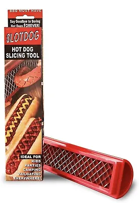 Hot Dog Slicer Hotdogs Cutter Tool Sausage Links BBQ Grill Kitchen Smoker Slot  • $16.95
