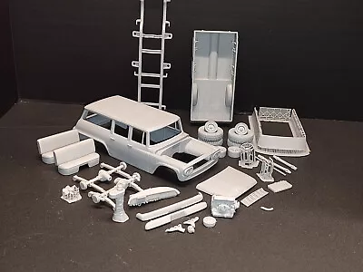 1962 International Travel-All 4x4 3D Printed Resin In 1/25th Scale • $85