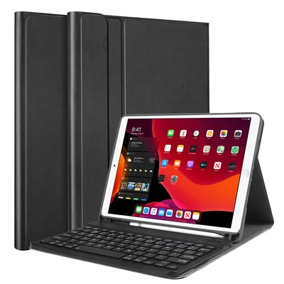 $36.99 • Buy For IPad 9th 8th 7th Air 3rd Pro Smart Case With Bluetooth Keyboard Stand Cover