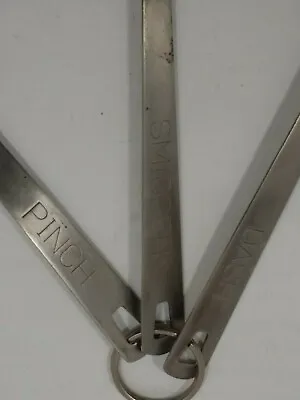 Vintage Ekco Metal Measuring Spoons For Smidgen Pinch & Dash • $10.50