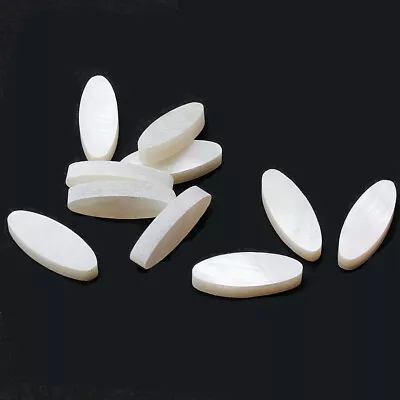 20pcs Mother Of Pearl MOP Shell Inlay Oval 12x4mm Guitar Fretboard Dot Luthier  • $10.19