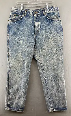 H.I.S Mens Jeans 36x30 Acid Wash Vintage 80s 90s USA MADE Tapered • $29.99