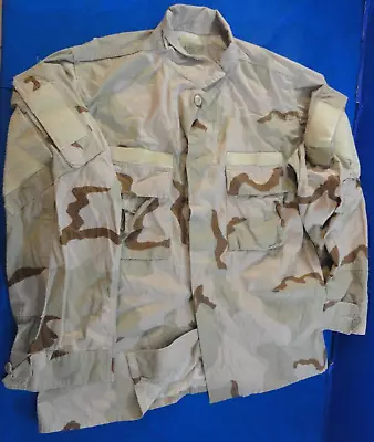 Usgi Dcu 3 Color Desert Camouflage Uniform Combat Jacket Hot Weather Coat Lr • $26.99