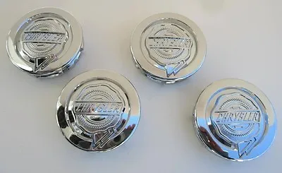 (SET OF 4) NEW 2004-2010 Chrysler CHROME CENTER CAPS 300 Aspen Pacifica T&C • $39.53