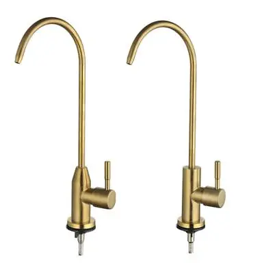 £35.99 • Buy SUS Drink Water Filter Tap Kitchen Sink Faucet Swivel Head Bathroom Brushed Gold