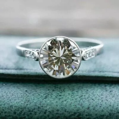 Iconic Retro Vintage Style 2.0Ct Simulated Diamond Engagement Ring In 925 Silver • $64.92