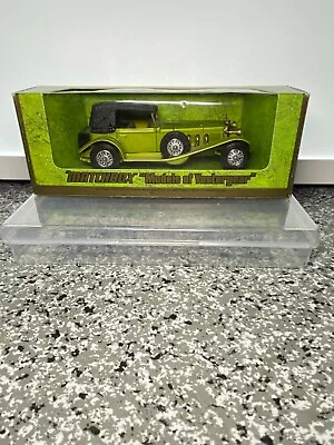 LESNEY MATCHBOX Y-16 1928 Lime Green MERCEDES SS COUPE MODELS OF YESTERYEAR Car  • $4.99