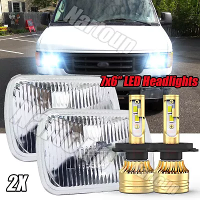 5x7  7x6  LED Headlight Hi-Lo Beam H4 For Ford F150 F250 F350/E150 E250 E350 • $113.87