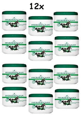6.63Eur/L) 12x Herbamedicus Horse Balm Refreshing Cooled Relax 12x 500ml • £34.31