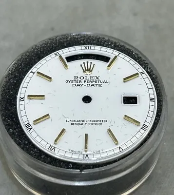 Rolex Mens NonQuick President White Dial Gold Stick Marker Model 1803 Refinished • $950