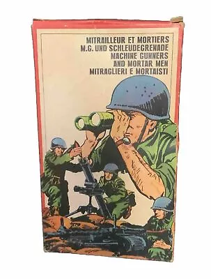 Atlantic 1/72 Toy Soldiers Box#119 WW2 Italian Machine Guns + Mortars W/ Crew • $17.99