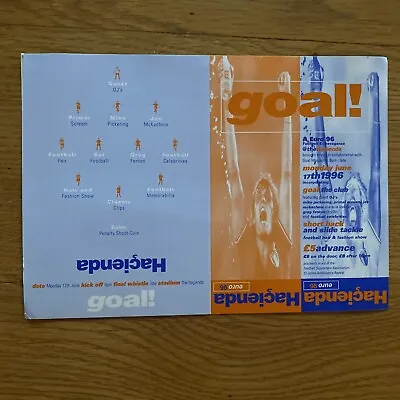 The Hacienda Manchester Goal Euro 96 Promotional Flyer • £12.99