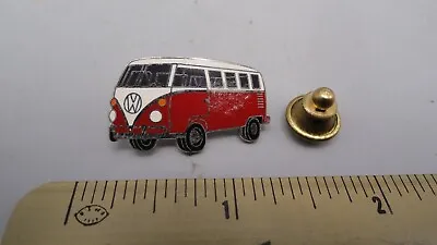 Vintage Red VW Volkswagen Bus Van Camper Hat Lapel Pin • $7.17