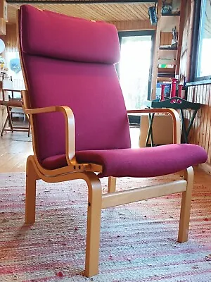 Chair Vintage Leather Easy Chair 60er Nielaus Jeki Mobler Denmark 70er Danish 16 • $611.96