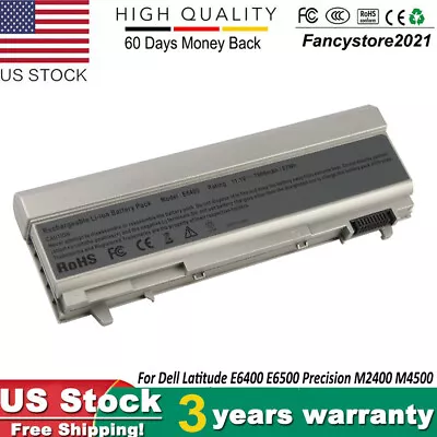 Laptop Battery For Dell Latitude E6400 E6410 E6500 E6510 Precision M2400 PT434 • $15.99