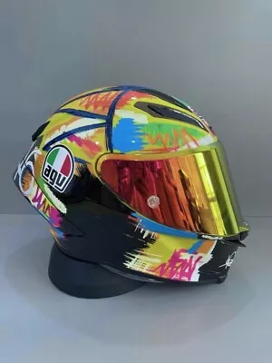 Motorcycle Helmet Full Face GPRR Street Racing MotoGP Rossi 46 Winter Test 2019 • $349