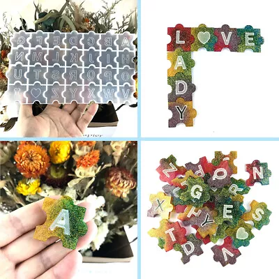 £5.95 • Buy Silicone Letter Keychain Resin Epoxy Mold Pendant Jewelry Casting Mould Tool