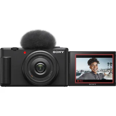 $498 • Buy Sony ZV-1F Vlogging Camera (Black)