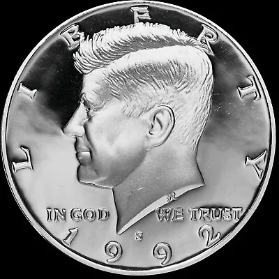 $19.98 • Buy 1992 S Kennedy Half Dollar 90% SILVER Gem Deep Cameo PROOF  Beautiful  Coin US