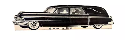 RARE Vtg Cadillac Funeral Hearse Superline Victoria Die Cut Store Display SIgn • $249.99