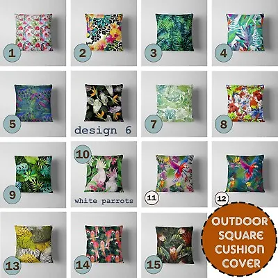 £14.80 • Buy Square Outdoor Tropical Patterns Waterproof Cushion Cover Cushion Pillow Cases