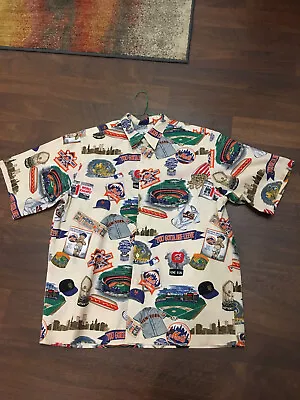 New York Mets Hawaiian Shirt World Series Pride Reyn Spooner Sz: Large • $68