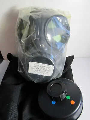 1993 AVON SF10 S10 ? Gas Mask Size 2 British Military W/ Pouch & Trainer NEW • $445