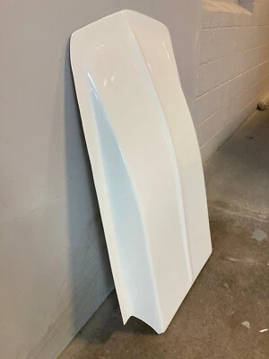 $139 • Buy Cowl Hood Scoop White Gelcoat Fiberglass Z28 4inch Tall Universal Fit Made In US