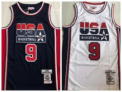 Michael Jordan MIitchell&ness 1992 USA Dream Team #9 Stitched Premium Jersey • $59.99