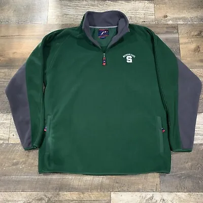 Michigan State Spartans Pro Player Adult Mens 1/4 Zip Pullover Sweater Large • $25