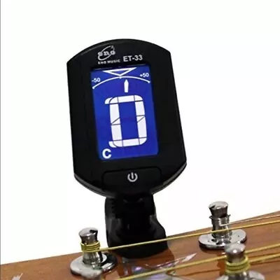 🌟 ENO ET-33 CLIP-ON Guitar Digital Tuner Ukulele Bass Violin Chromatic LCD  • $9.75